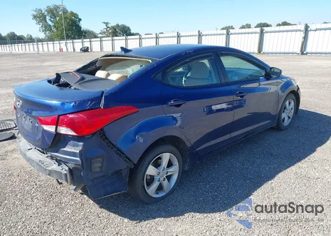 2013 Hyundai Elantra Gls from USA, damaged, VIN KMHDH4AE3DU534633